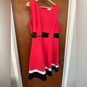 Calvin Klein Rasberry Pink with Black and White Accents